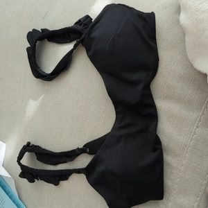 Aerie Ruffle Scoop Neck Bikini Top